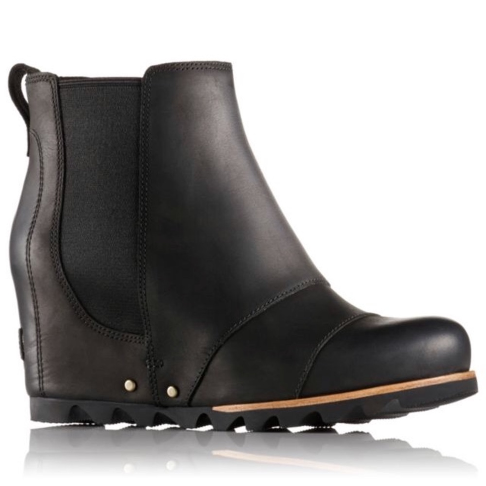 Sorel Lea Wedge Booties - Black